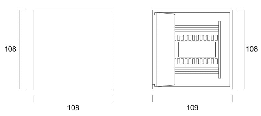 sylvania - Start eco Surface Wall ADJ IP54 2X150lm 830 Zwart - 47910