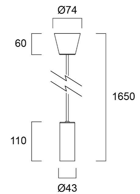 sylvania - Sylpendant E27 Zwart - 44408